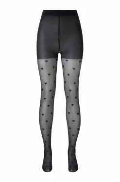 Pamela Mann Strømpebukser Heart Pattern Curvy Super Stretch