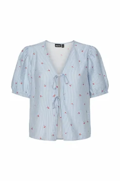 pieces Bluse pcFionna 2/4 Binding Top Pwp Wvn BC
