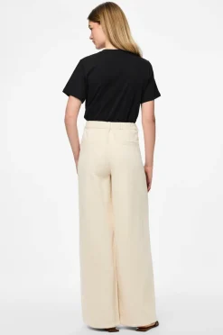 pieces Bukser pcSavanna MW Pull Up Denim Pant