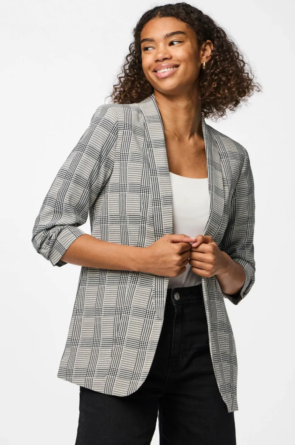 pieces Habitjakke pcBosella 3/4 Printed Blazer