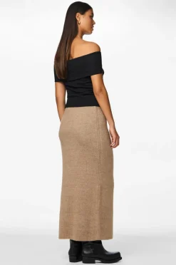 pieces Maxi nederdel pcNiko HW Knit Ankle Skirt BC