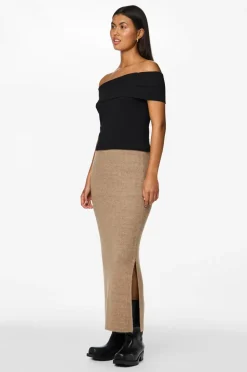 pieces Maxi nederdel pcNiko HW Knit Ankle Skirt BC