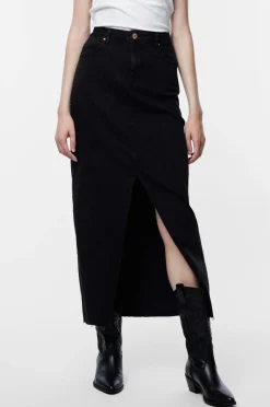pieces Maxi nederdel pcJessie HW Ankle Denim Skirt