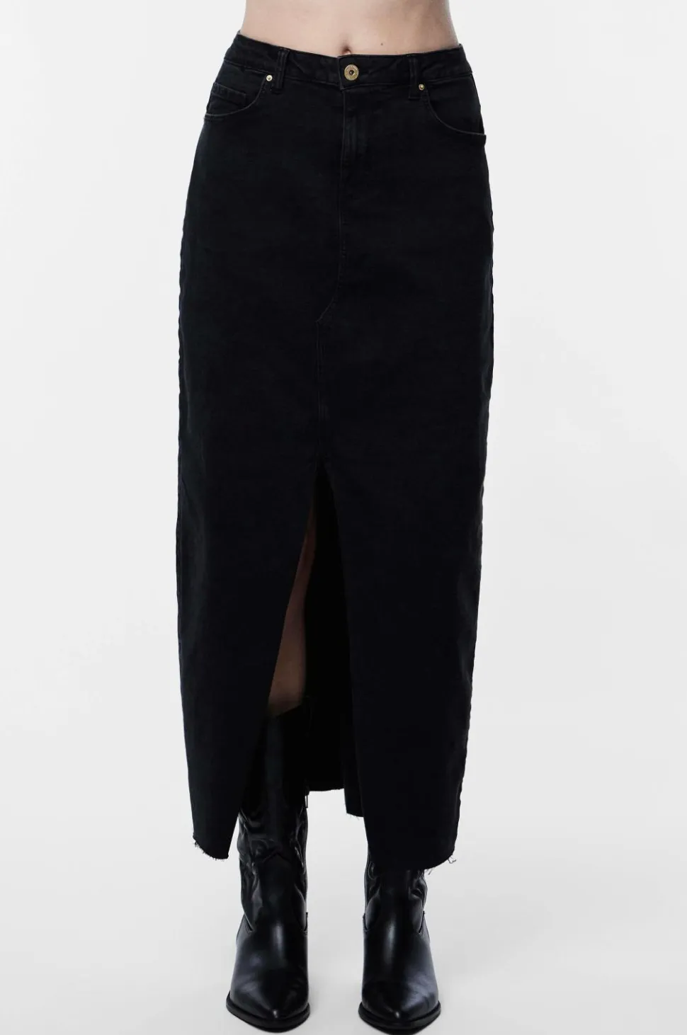 pieces Maxi nederdel pcJessie HW Ankle Denim Skirt