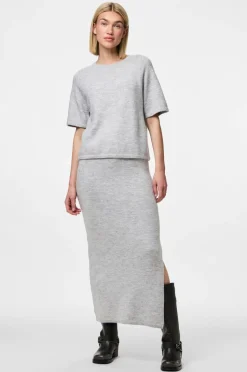pieces Nederdel pcMikela MW Ankle Slit Knit Skirt M
