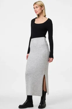 pieces Nederdel pcMikela MW Ankle Slit Knit Skirt M