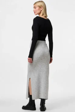 pieces Nederdel pcMikela MW Ankle Slit Knit Skirt M