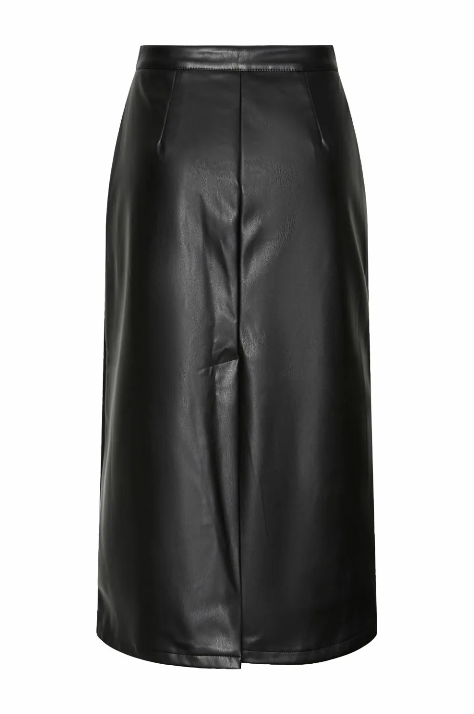 pieces Nederdel pcNeeth HW PU Midi Skirt