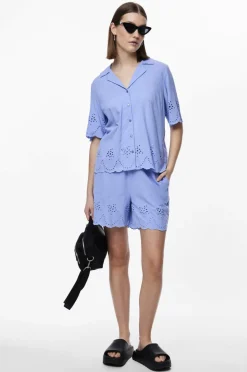 pieces Shorts pcAlmina MW Embroidery Shorts