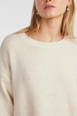 pieces Trøje pcNancy LS Loose O-neck Knit
