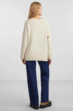 pieces Trøje pcNancy LS Loose O-neck Knit