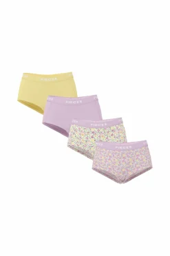 pieces Trusser pcLogo Lady Aop/solid Briefs 4-pak