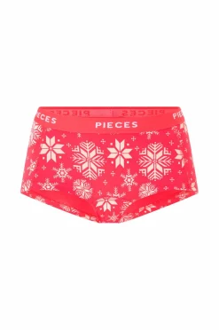 pieces Trusser pcLogo Lady Aop/solid Briefs 4-pak
