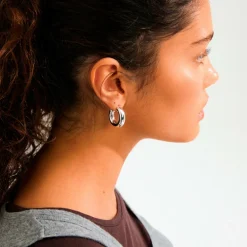 Pilgrim Phase Medium hoops forsølvet