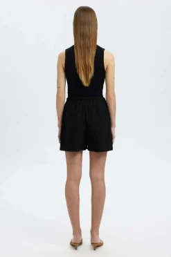 Selected FEMME Hørshorts slfLuisa MW Linen Blend String Shor