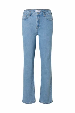 Selected FEMME Jeans slfAlice MW Straight Lig Blue Jeans