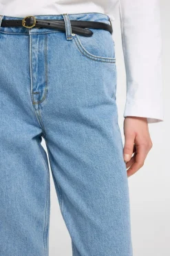 Selected FEMME Jeans slfAlice MW Straight Lig Blue Jeans