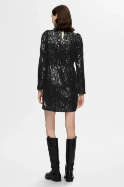 Selected FEMME Kjole slfAri-Colyn LS Short Sequins Dress