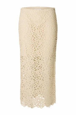 Selected FEMME Nederdel slfAlima HW Midi Crochet Skirt