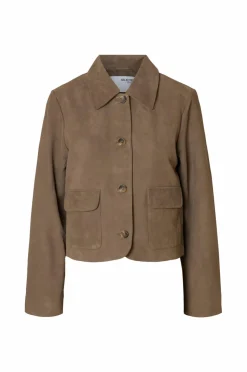 Selected FEMME Ruskindsjakke slfKaya Suede