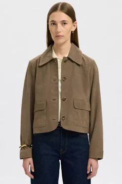 Selected FEMME Ruskindsjakke slfKaya Suede