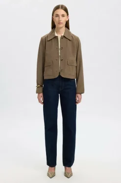 Selected FEMME Ruskindsjakke slfKaya Suede
