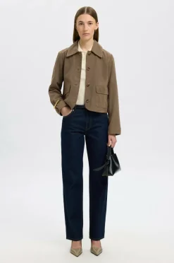Selected FEMME Ruskindsjakke slfKaya Suede