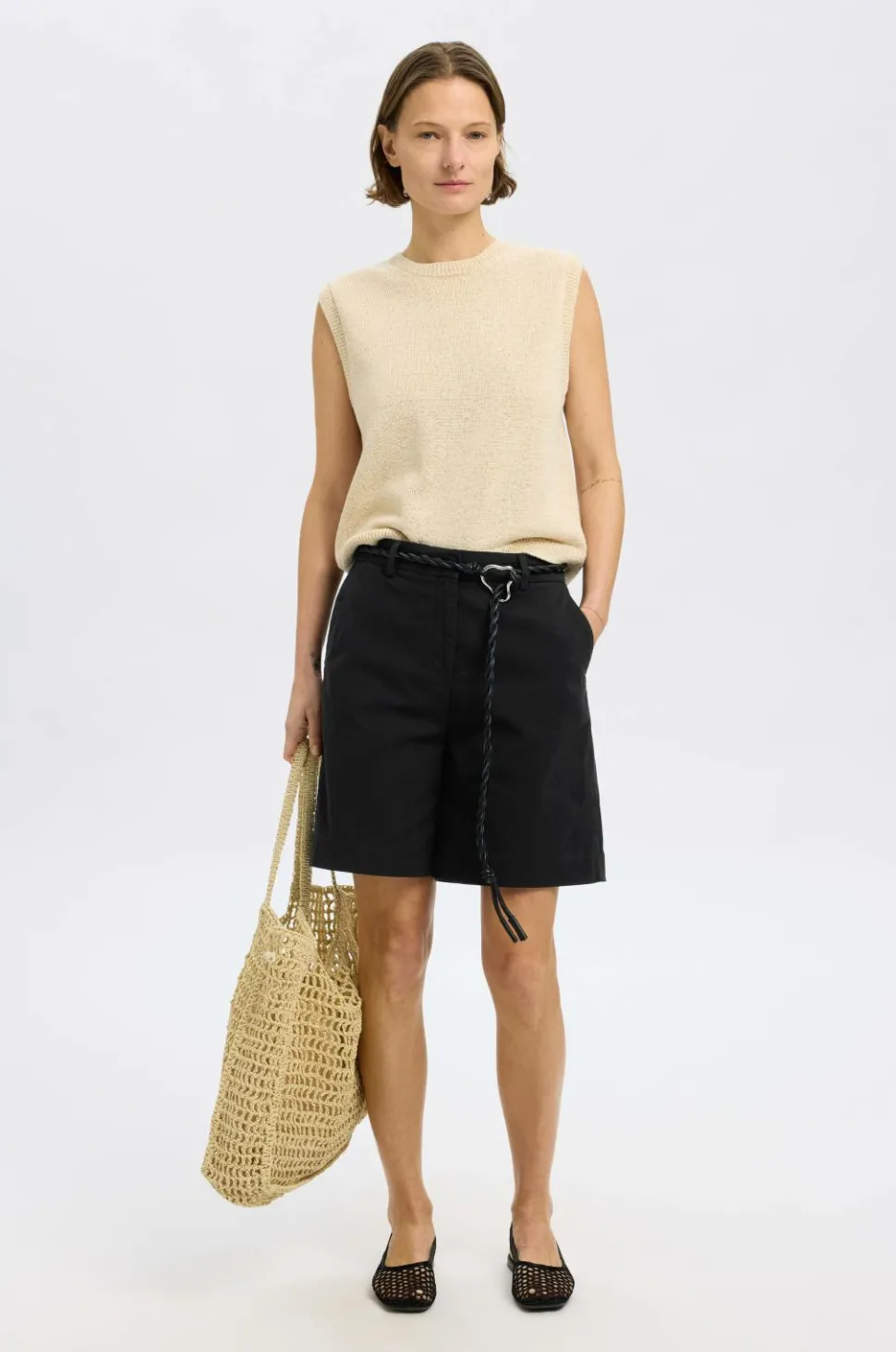 Selected FEMME Shorts slfVienna HW Wide Shorts