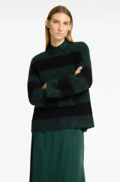 Selected FEMME Trøje slfGabella LS Knit O-neck Camp