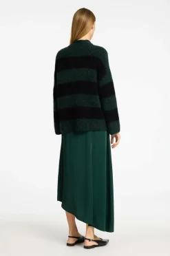 Selected FEMME Trøje slfGabella LS Knit O-neck Camp