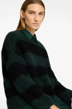 Selected FEMME Trøje slfGabella LS Knit O-neck Camp