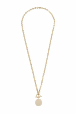 Snö of Sweden Halskæde Essential Coin Pendant Neck 45 cm