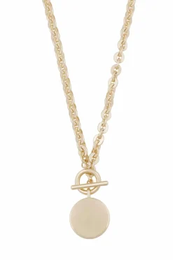 Snö of Sweden Halskæde Essential Coin Pendant Neck 45 cm