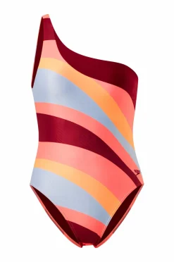 Speedo Badedragt Womens Printed Asymmetric 1 Piece