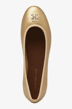 Tommy Hilfiger Ballerinasko Gold Leather Ballerina