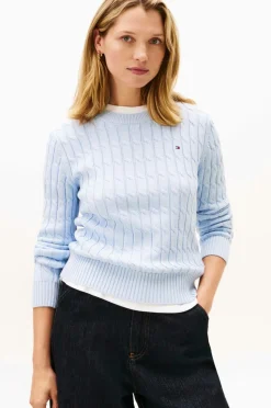 Tommy Hilfiger Pullover CO Cable Mid GG C-nk LS