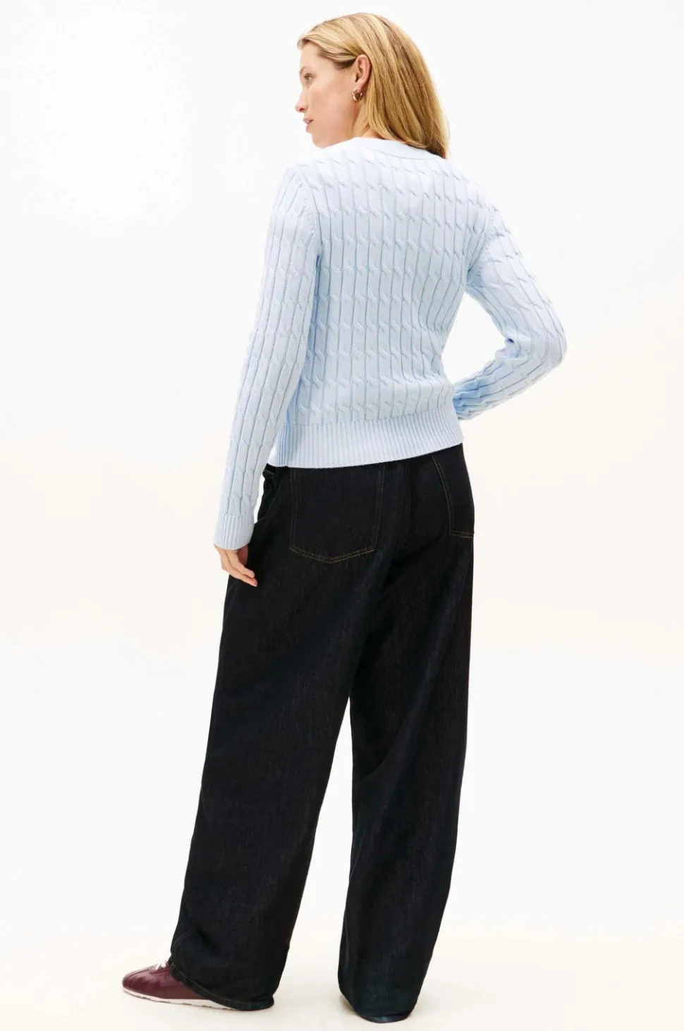 Tommy Hilfiger Pullover CO Cable Mid GG C-nk LS