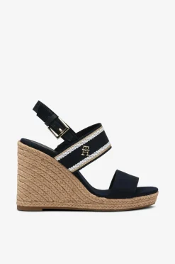Tommy Hilfiger Sandaler med hæl Webbing High Wedge Sandal