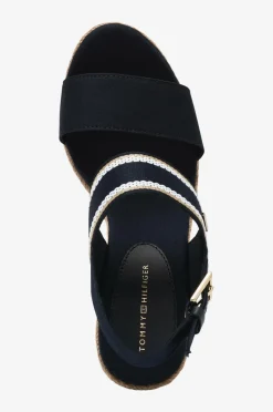 Tommy Hilfiger Sandaler med hæl Webbing High Wedge Sandal