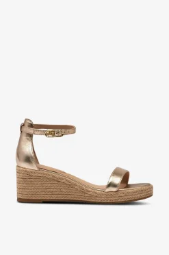 Tommy Hilfiger Sandaler med hæl TH Metallic Mid Wedge Espadrille