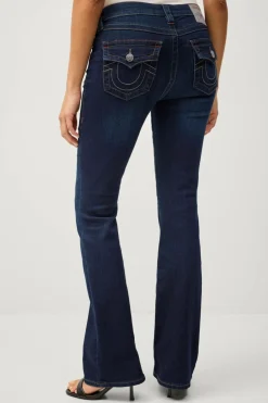 True Religion Jeans Becca Mid Rise Boot Cut Flap