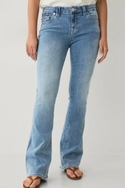 True Religion Jeans Becca Mid Rise Boot Cut Flap