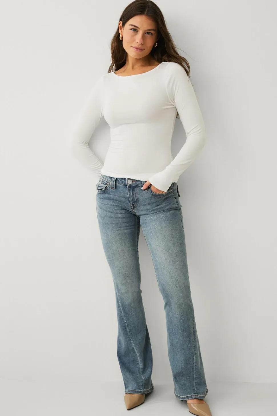 True Religion Jeans Joey Low Rise Flare
