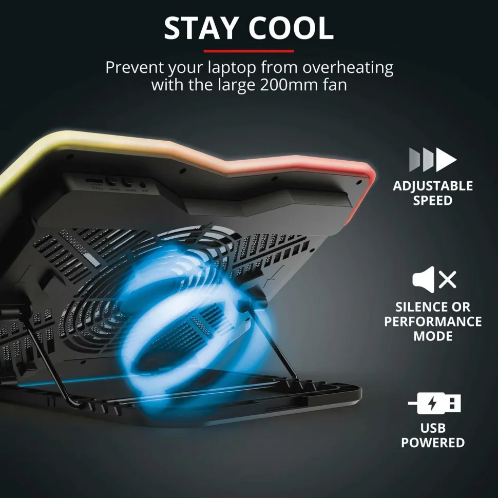 Trust GXT 1126 Aura Laptop Cooling Stand