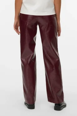 Vero Moda Bukser vmTessa HR Wide Colored Vinyl