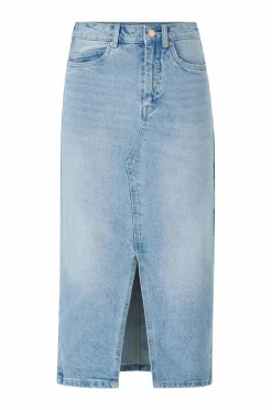Vero Moda Cowboynederdel vmVeri HR Calf Denim Skirt