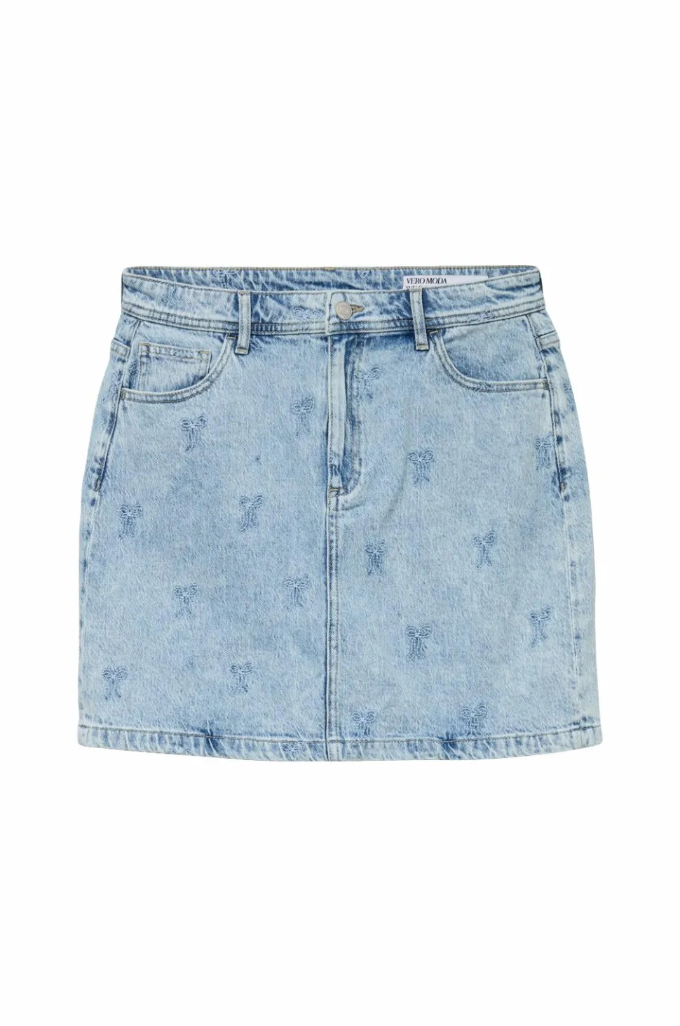 Vero Moda Cowboynederdel vmTessa HR Short Emb Skirt RA339