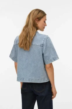 Vero Moda Cowboyskjorte vmFenja 2/4 Denim Shirt GA