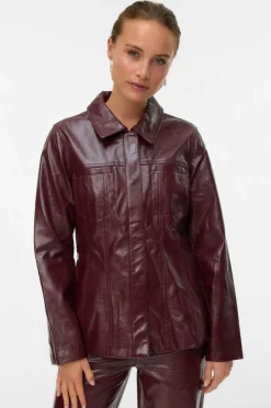 Vero Moda Jakke vmLottie LS Peplum Col Vinyl