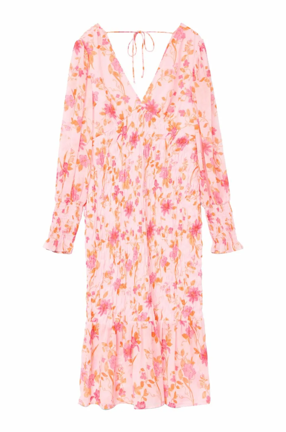 Vero Moda Kjole vmFlora LS V-neck Calf Dress